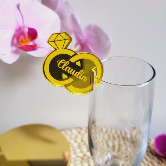 Personalizēts dekors glāzei Dimants